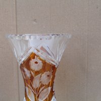 Кристална ваза бохемия, снимка 8 - Антикварни и старинни предмети - 41646294