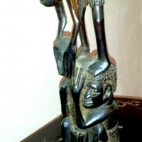 Африканска статуетка , снимка 8 - Статуетки - 14664411