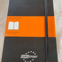 Тефтер Moleskine Classic, линиран, 120 листа/ 240 страници, 13см х 21см. брандиран Eurosport, нов, снимка 1 - Ученически пособия, канцеларски материали - 39305394