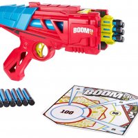 BoomCo DGK65 Dynamag Blaster - Mattel, с шест стрели и мишена , снимка 2 - Други - 35823062