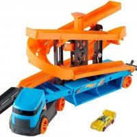 Hot Wheels Камион Автовоз Писта 1 Колa Повдигащ Изстрелващ Механизъм, снимка 1 - Коли, камиони, мотори, писти - 39362589