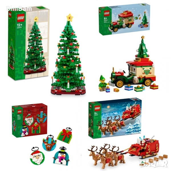 Коледни конструктори LEGO® Iconic - 5 модела, снимка 1
