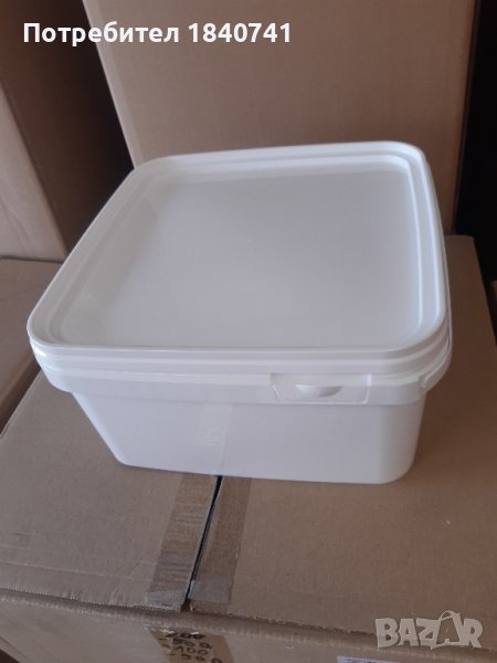 Кофи за 4 кг.сирене бели и прозрачни 5 литра, снимка 1