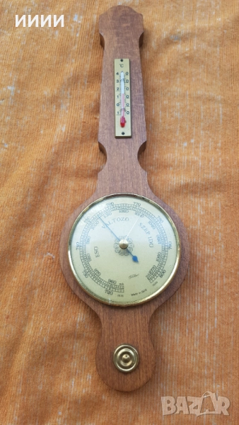 Барометър с термометър Fisher, снимка 1