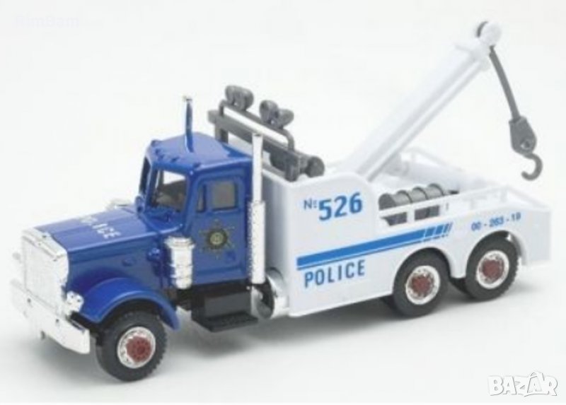 Метален полицейски камион пътна помощ Police 526 Urban Spirit / WELLY, снимка 1