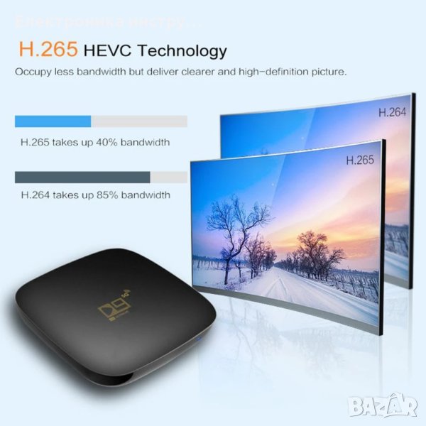 TV BOX D9 4K Смарт телевизия, снимка 1