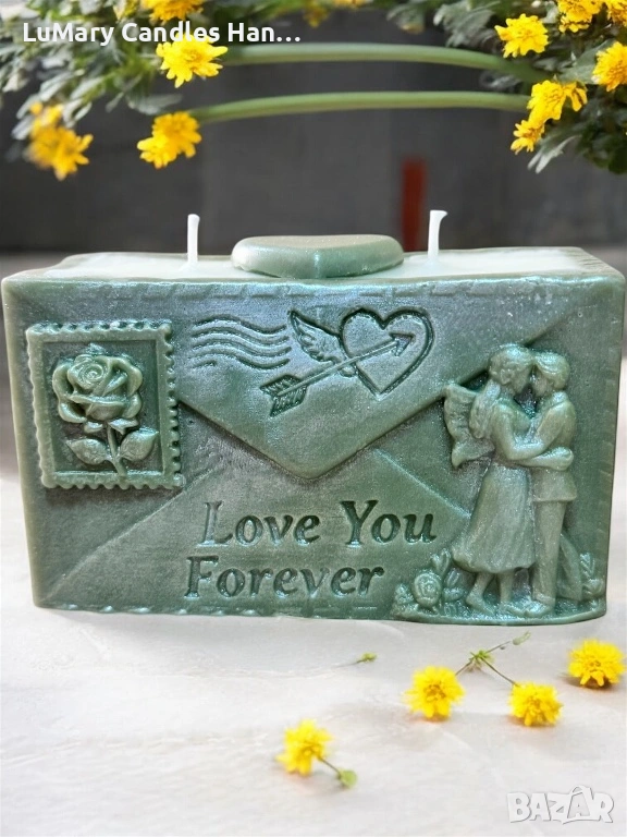 Свещ “ Любовно писмо”, снимка 1