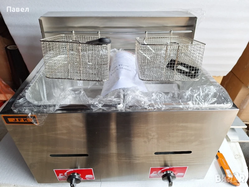 Газов фритюрник профрсионален, снимка 1