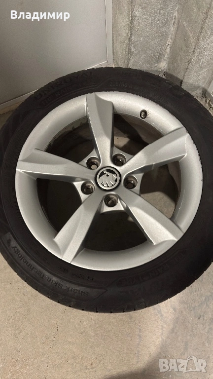 Джанти с гуми 205 55 16 Audi VW Skoda Seat Mercedes, снимка 1