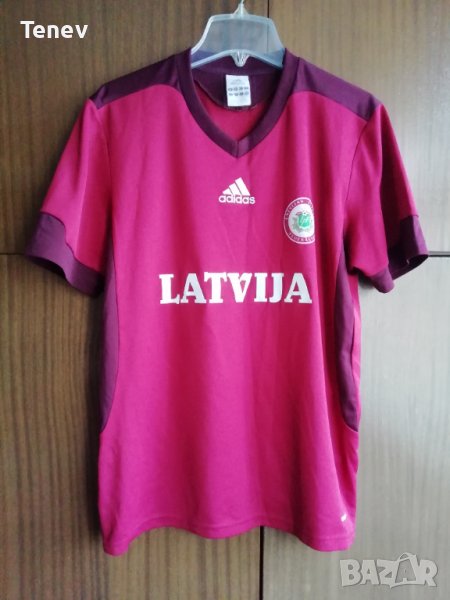 Латвия Adidas оригинална футболна тениска фланелка Latvia , снимка 1