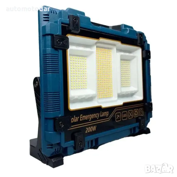 Преносима соларна работна лампа 200W, снимка 1