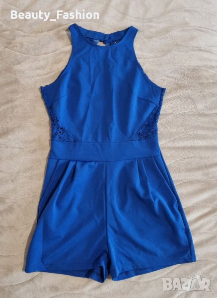 Дамски син гащеризон, снимка 1