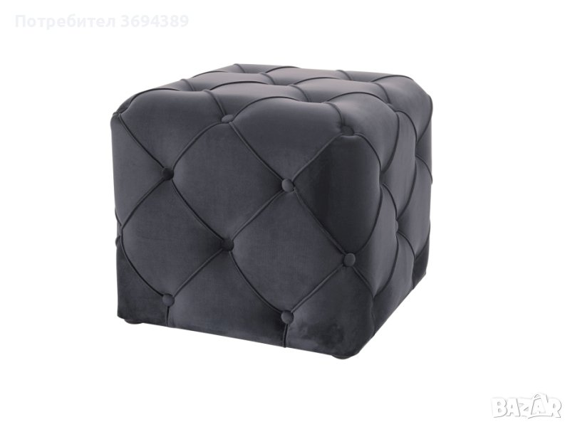 Стилна табуретка-кадифе, снимка 1