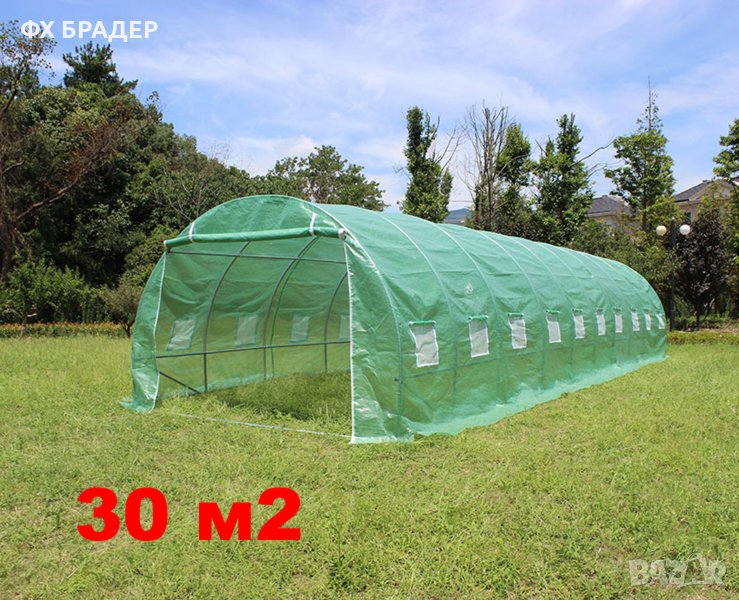 ПРОМОЦИЯ! Оранжерия тип свод 10 x 3 x 2M PREMIUM, снимка 1