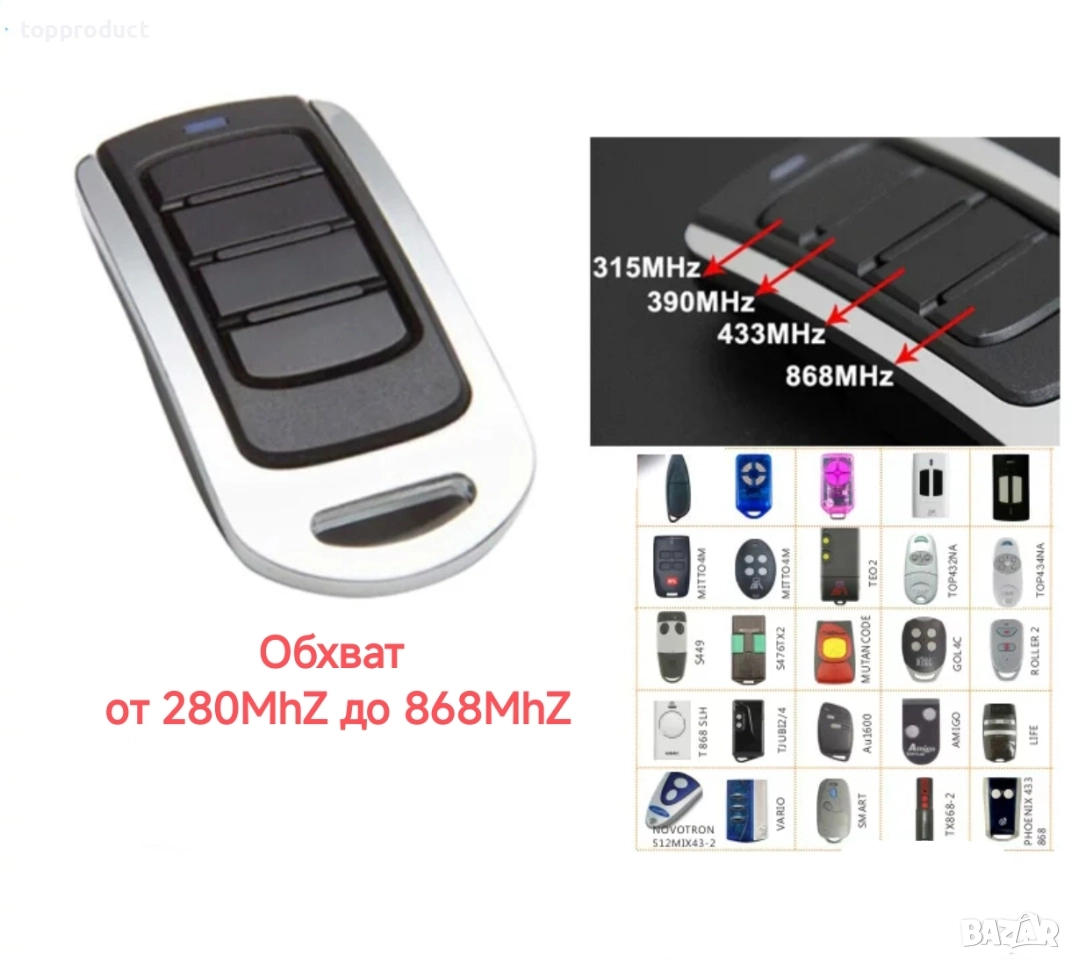 4в1 многофункционални универсални самокопиращи клонинг дистанционни, снимка 1