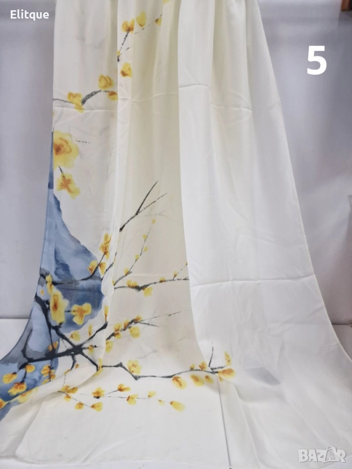 Дамски красив сатенен шал 1.80х0.90см, снимка 1