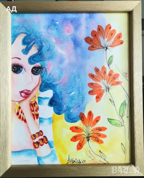 Картина акварел , снимка 1