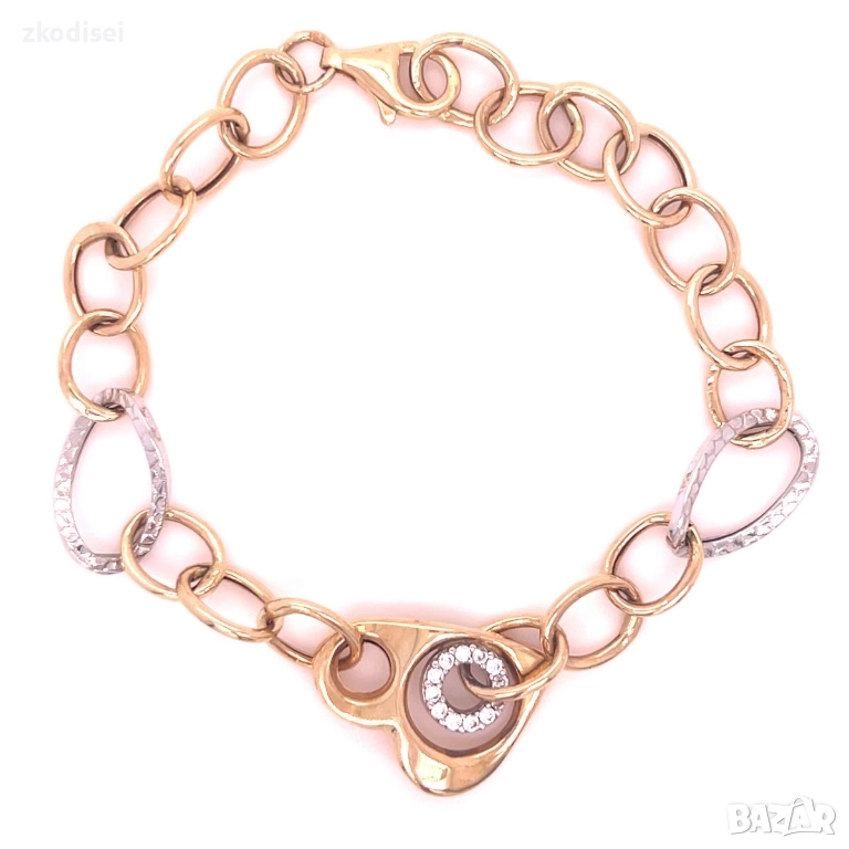 Златна дамска гривна 5,88гр. 19,0см. 14кр. проба:585 модел:34633-5, снимка 1