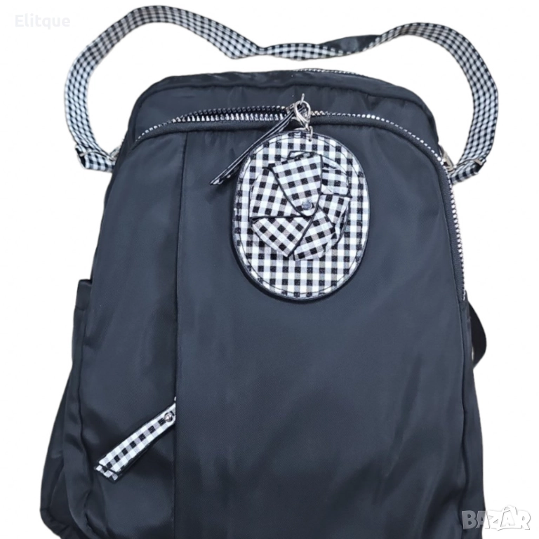Раница от плат с интересни и удобни дръжки  , снимка 1