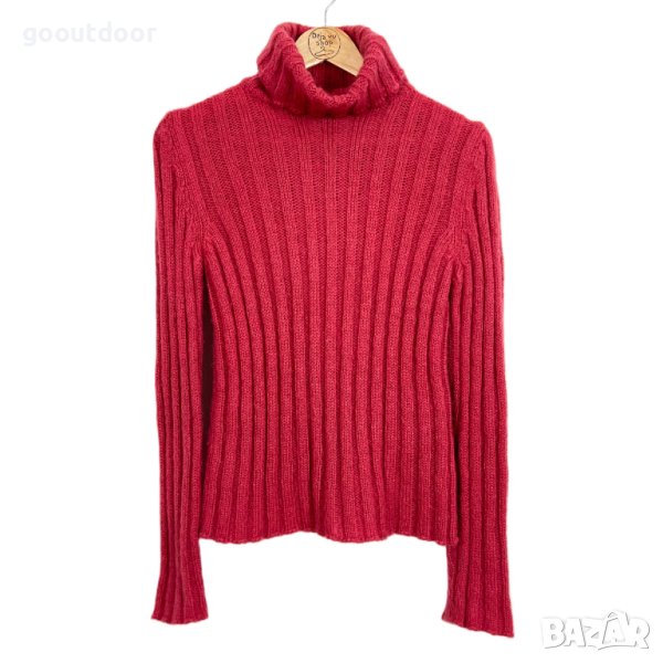 Дамски пуловер с висока яка Massimo Dutti wool blend high collar sweater, снимка 1