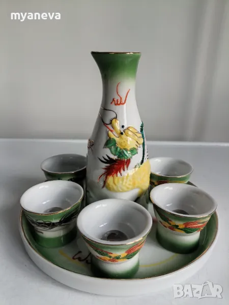 Рядък , винтидж , еротичен  магически комплект за  саке , снимка 1