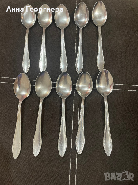 Чаени лъжички от неръждаема стомана., снимка 1