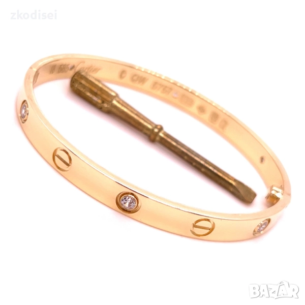 Златна дамска гривна Cartier 26,48гр. 14кр. проба:585 модел:34390-6, снимка 1