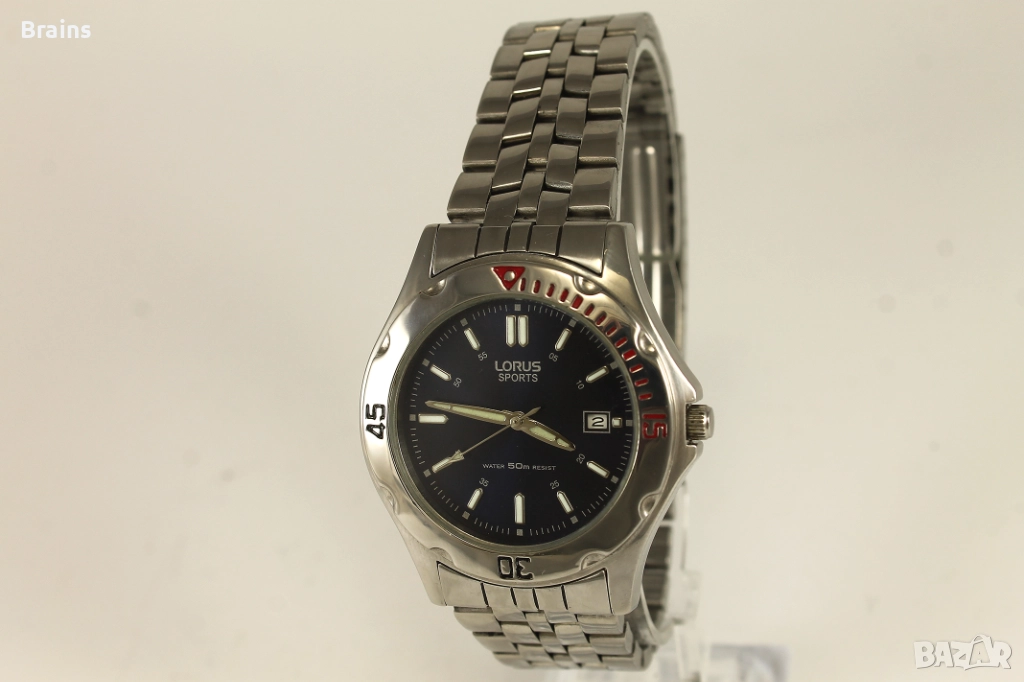 LORUS SPORTS Мъжки Кварцов Спортен Часовник Стомана, снимка 1