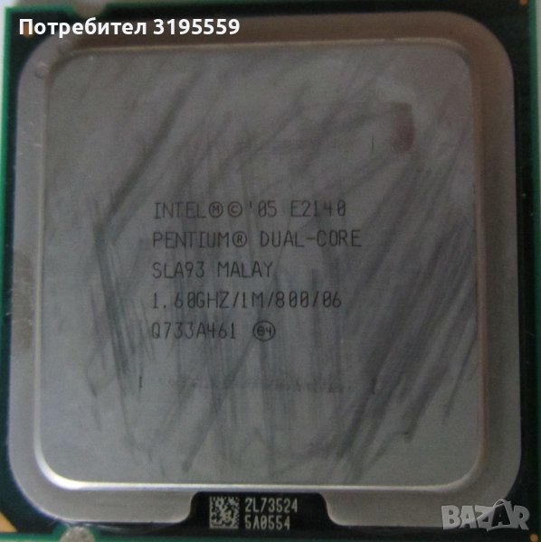 Intel E2140 двуядрен на 1,6 GHz Socket 775, снимка 1