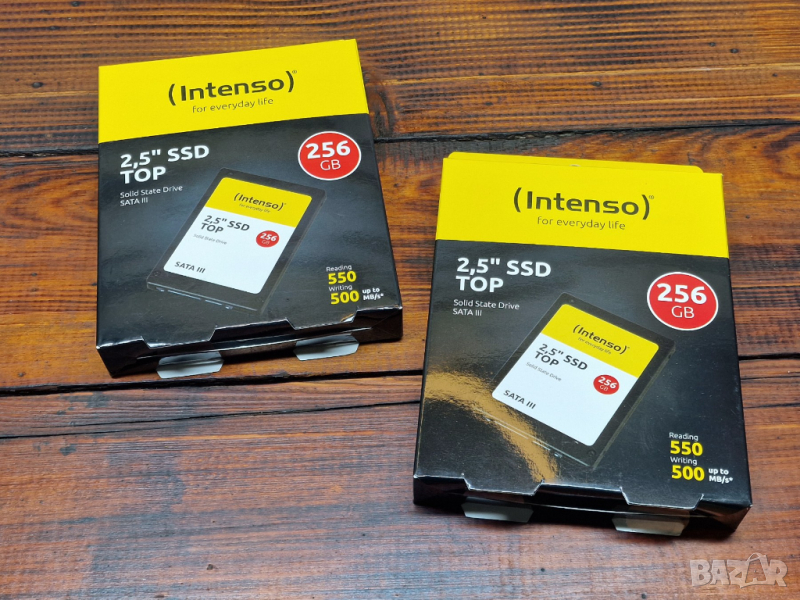 ⚠️Нов бърз SSD диск ССД хард диск 256GB Intenso за лаптоп или компютър laptop pc computer, снимка 1