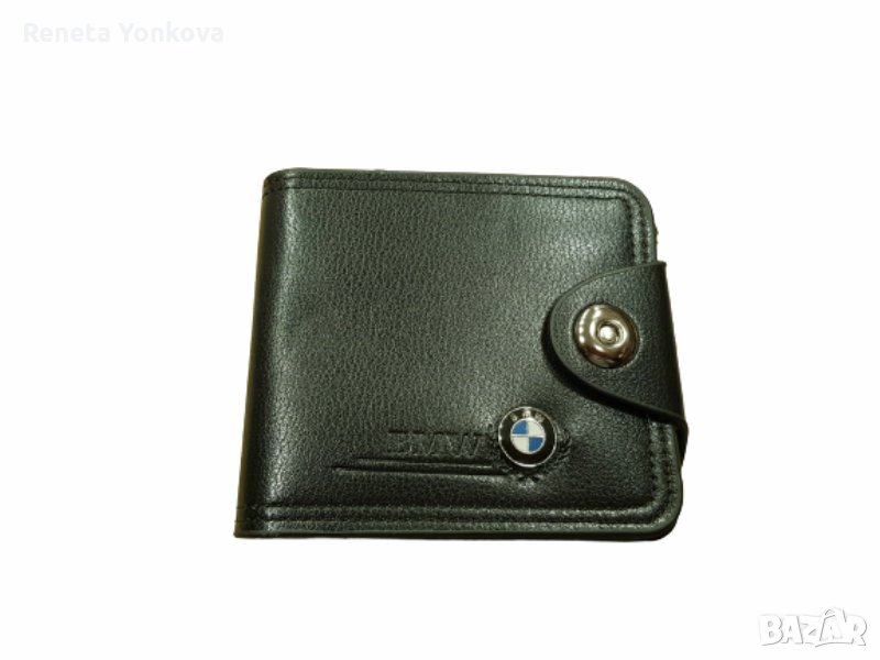 Мъжки портфейл, Изкуствена кожа, автомобилно лого, Черен, снимка 1