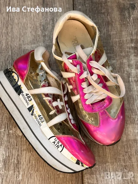 Удобни платформа спортно елегантни обувки сникърси маратонки номер 39, снимка 1