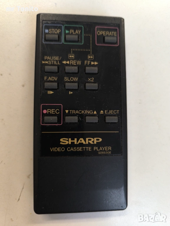 Дистанционно за записващо видео Sharp, снимка 1