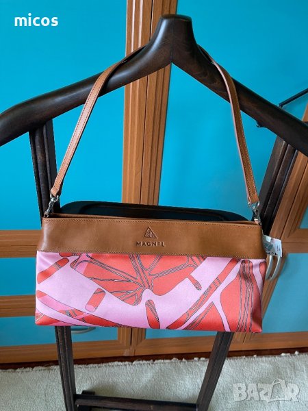 80 лв до 30.10!MAGNoL,маркова чанта с естествена кожа като детайли,прекрасен цвят, снимка 1