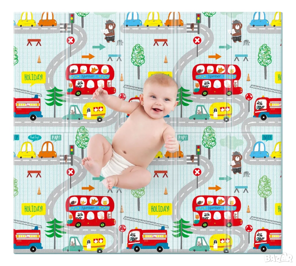 Детско Килимче за Игра от Термоизолираща Пяна 180/200, снимка 1