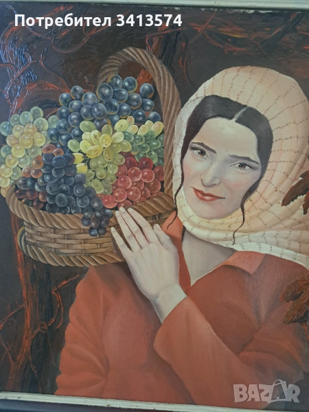 Стара картина-маслени бои, снимка 1