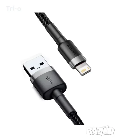 Baseus USB кабел за iPhone 14 13 12 11 Pro Max Xs X 8 Plus 2.4A бързо зареждане, пренос на данни