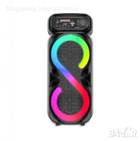 Супер бас караоке тонколона 4" х 2 с микрофон и дистанционно управление ZQS4270M