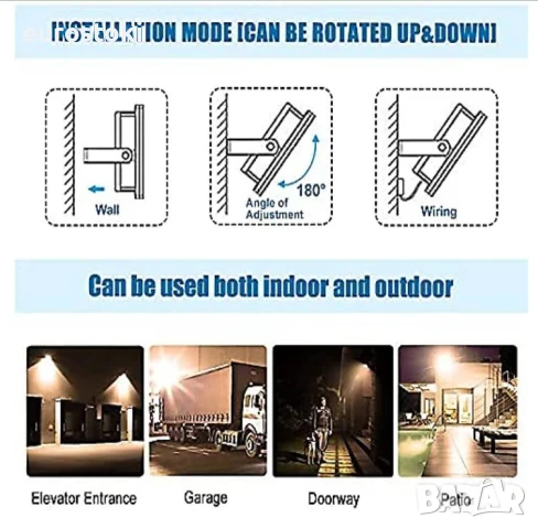 LED прожектор ExtraStar 20W 1600lm IP65, 3000K топло бяла светлина 20W 1600 лумена Топло бяло , снимка 2 - Лед осветление - 51290881