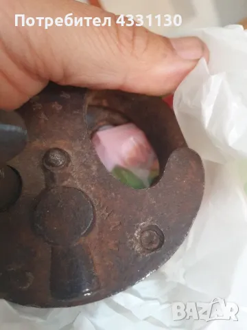 Колекционерски античен оригинален стар железен катинар с ключ , снимка 7 - Антикварни и старинни предмети - 50394472