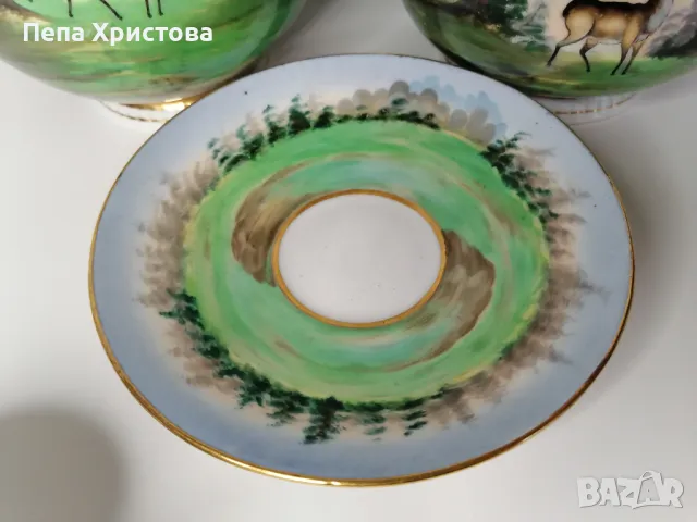 Антикварен сервиз за чай , снимка 2 - Антикварни и старинни предмети - 49020587