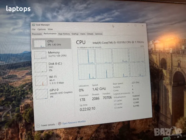Lenovo Thinkpad L14 Gen 1 /14"/ i5-10210U/8GB /256GB NVMe FullHD/HDMI, снимка 2 - Лаптопи за работа - 49476054
