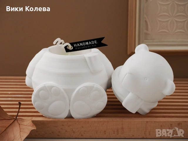 Силиконов Молд "Мече Тайник" – 3D Форма за Декоративна Кутийка, снимка 4 - Форми - 52902139