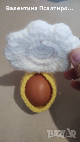 Кошничка за Великденско яйце (перашка) във вид на пиленце , снимка 2 - Декорация за дома - 53724612