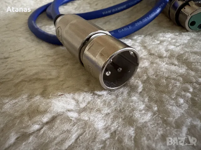 XLR -XLR балансиран кабел Van Damme Grade Tour 1 метър, снимка 6 - Други - 56230492