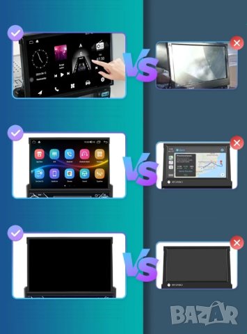 7" 1-DIN мултимедия с Android 12 и изваждащ се дисплей, RDS, 32GB ROM , 2GB RAM  , снимка 9 - Аксесоари и консумативи - 42692745