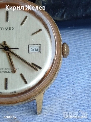Стар механичен часовник TIMEX AUTOMATIC работи иска почистване рядък за КОЛЕКЦИЯ 32430, снимка 5 - Антикварни и старинни предмети - 51095395