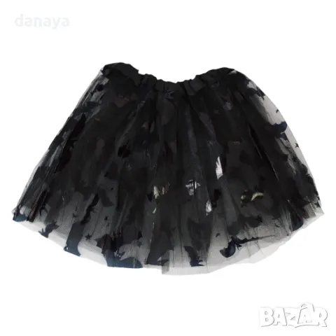 5202 Хелоуин комплект пола пачка с диадема прилеп, снимка 2 - Детски комплекти - 47295119