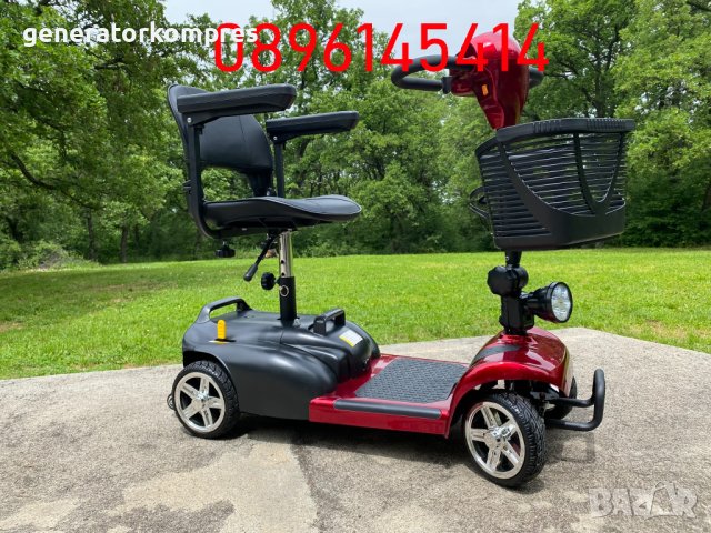 Сгъваема електрическа четириколка – скутер – 350W - Гаранция, снимка 10 - Инвалидни скутери - 40882369