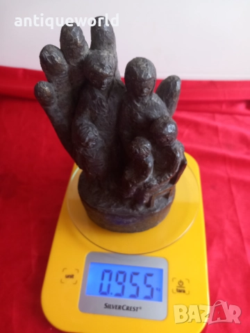 Стара Авторска Бронзова Пластика , Статуетка ,Маркирана, снимка 9 - Антикварни и старинни предмети - 52845386